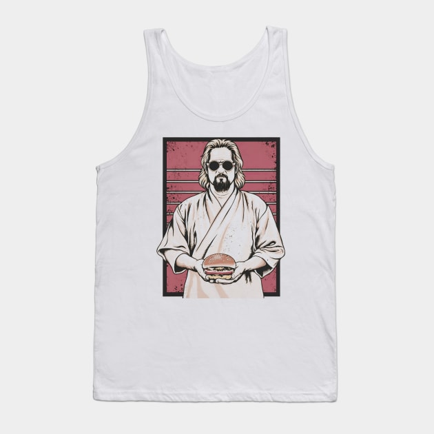 big lebowski the dude abides burger Tank Top by Aldrvnd